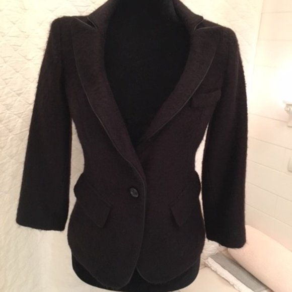 Smythe Jackets & Blazers - SMYTHE 3/4 sleeve black mohair blazer